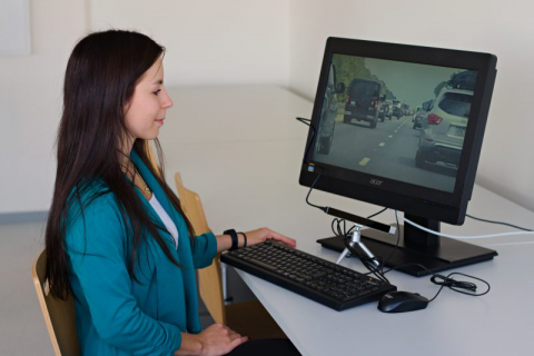 Cindy pro hodnocení pohledu řidiče využila eye-tracking. | Foto: Oto Janoušek